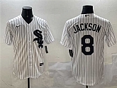 Men's Chicago White Sox #8 Bo Jackson White Cool Base Stitched Jersey,baseball caps,new era cap wholesale,wholesale hats